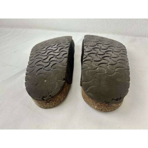 Birkenstock Boston Shoes Womens Size 37 Brown Suede Clogs Slip On Comfort Mule - Picture 6 of 6